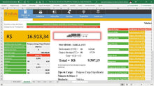 Load image into Gallery viewer, Pacote com todas as planilhas de fretes transportadora em Excel