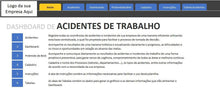 Load image into Gallery viewer, Dashboard de Acidentes de Trabalho em Excel