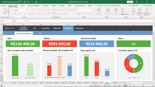 Load image into Gallery viewer, Pacote com 9 Planilhas de Finanças Empresariais