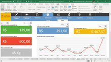 Load image into Gallery viewer, Pacote com todas as planilhas de fretes transportadora em Excel